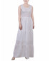 Petite Sleeveless Textured Tiered Maxi Dress